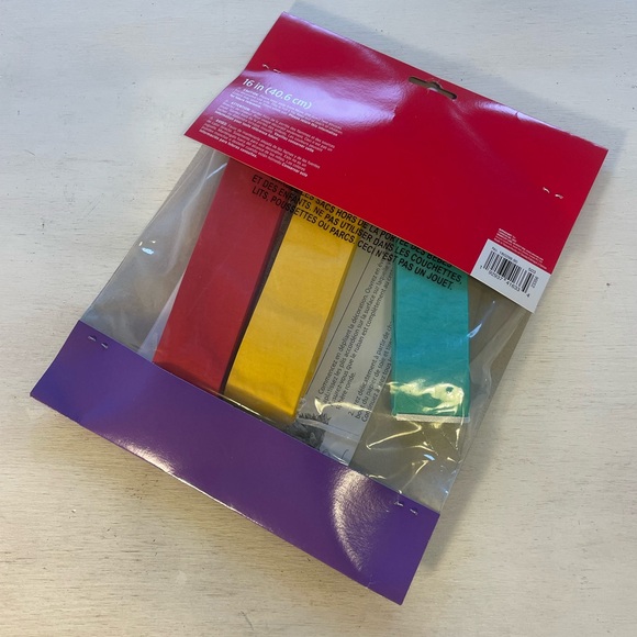 15 Vibrant Tissue Pom Pom Decorations - Red, Yellow, and Green - Picture 2 of 4